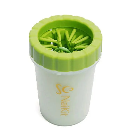 Naikit Paw Cleaner for Dogs, the Ideal Foot Washer That Demolishes Dirt for Medium to Large Dogs. This Paw Scrubber Comes with 1 Roll Poop Bag and Carrier for Best Dog Cleaner